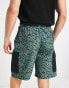 South Beach utility pocket shorts in camo print