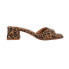 Фото #1 товара Chinese Laundry Liinda Leopard Block Heels Womens Brown Casual Sandals LIINDA-2