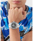 ფოტო #5 პროდუქტის Men's Thunder Force Three Hand Quartz White Silicone 47MM