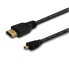 Фото #1 товара Savio CL-39 - 1 m - HDMI Type A (Standard) - HDMI Type D (Micro) - 4096 x 2160 pixels - Audio Return Channel (ARC) - Black