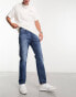 Levi's 502 tapered fit jeans in dark blue wash