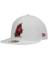 Фото #1 товара Men's White Tampa Bay Buccaneers Omaha Alternate Logo 59FIFTY Fitted Hat