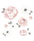 Фото #1 товара Floral Garden Large Pink/White Watercolor Flowers Wall Decals