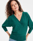 Women's Surplice Long-Sleeve Sweater, Created for Macy's