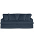 Brenalee 93" Performance Fabric Slipcover Sofa with Four Pillows