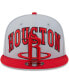 Фото #4 товара Men's Gray, Red Houston Rockets Tip-Off Two-Tone 9FIFTY Snapback Hat