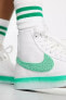 Фото #2 товара Blazer Mid 77 Kadın Yazlık Kanvas Beyaz Sneaker Ayakkabı
