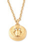 ფოტო #2 პროდუქტის Gold-Tone IP Stainless Steel 3D $kull Cable Chain 29-1/2" Pendant Necklace