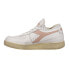 Фото #3 товара Diadora Mi Basket Row Cut Lace Up Mens White Sneakers Casual Shoes 176282-C8984