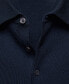 Фото #7 товара Men's 100% Merino Wool Long- Sleeved Polo Shirt