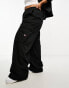 Фото #2 товара Tommy Jeans Plus high rise claire wide cargo pant in black