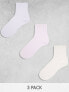 Фото #1 товара ASOS DESIGN 3 pack ankle marl socks in multi