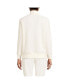 Women's Waffle Relaxed Long Sleeve Mock Neck Pullover Fresh ivory, XSmall - фото #2