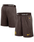 ფოტო #1 პროდუქტის Men's Brown San Diego Padres Authentic Collection Practice Performance Shorts