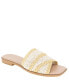 Фото #1 товара Women's Lileen Slip-On Woven Raffia Flat Sandals