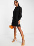 Фото #4 товара Whistles button up mini shirt dress in black lace