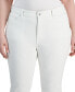 ფოტო #4 პროდუქტის Trendy Plus Size Mid-Rise Skinny Cropped Jeans