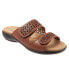 Фото #2 товара Trotters Ruthie T2113-215 Womens Brown Leather Strap Slides Sandals Shoes 5