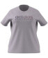 ფოტო #1 პროდუქტის Plus Size Graphic Linear Logo Cotton T-Shirt