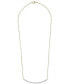 Фото #1 товара Wrapped diamond Bar 18" Pendant Necklace (1/6 ct. t.w.) in 14k Gold, Created for Macy's