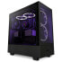 Фото #1 товара NZXT H5 Flow - Midi Tower - PC - Black - ATX - EATX - micro ATX - Mini-ITX - Steel - Tempered glass - 16.5 cm