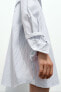 Фото #5 товара Рубашка oversize из поплина с прорезным карманом ZARA
