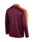 Фото #3 товара Men's Maroon Virginia Tech Hokies Marled Half-Zip Jacket