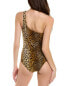 Фото #2 товара Melissa Odabash Palermo One-Shoulder One-Piece Women's Brown 40