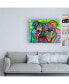 Фото #3 товара Dean Russo Bulldog Abstract Color Canvas Art - 36.5" x 48"