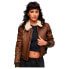 Фото #1 товара SUPERDRY Leather Borg Collar leather jacket