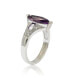 ფოტო #2 პროდუქტის Suzy Levian Sterling Silver Cubic Zirconia Brown Marquise Engagement Ring