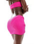 Фото #3 товара Aria Cove crinkle ring detail cut out mini skirt co-ord in pink