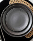 Valencia 32 Pc. Dinnerware Set, Service for 8 Metallic Grey, 32 Count - фото #4