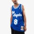 Фото #3 товара Mitchell & Ness NBA 复古运动球衣 AU球员版 1996-97赛季 湖人队 61金标 科比 8号 情侣款 蓝色 / Кроссовки Mitchell & Ness AJY4GS18090-LALROYA96KBR