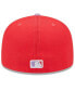ფოტო #4 პროდუქტის Men's Red, Lavender Oakland Athletics Spring Color Two-Tone 59FIFTY Fitted Hat