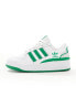 adidas Originals Forum Bold trainers in white and green