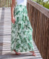 Фото #2 товара Women's Tropical Smocked Waist Wide Leg Pants