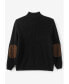 ფოტო #2 პროდუქტის Big & Tall by KingSize Patch Sweater With Mock Neck