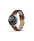 Фото #5 товара Unisex Barnesbrook Brown Genuine Leather Universal Smart Watch Strap 22mm