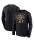 ფოტო #1 პროდუქტის Men's Black Texas Rangers 2023 World Series Champions Parade Long Sleeve T-shirt