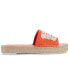 Фото #2 товара Cherie Logo Slip-On Espadrille Platform Slide Sandals