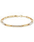 ფოტო #1 პროდუქტის Diamond Link Statement Bracelet (1/2 ct. t.w.) in 14k Gold