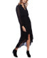 Фото #3 товара Платье женское 1.State с длинным рукавом и высоким поясом на завязках