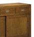 SIDEBOARD AUS BRAUNES HOLZ L 120 cm