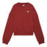 Фото #3 товара Puma Downtown Re:Collection Oversized Crew Neck Sweatshirt Womens Red 62678563