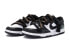 【定制球鞋】 Nike Dunk Low BIGNIU 烦躁黑白 高街 美式 解构鞋带 手绘喷绘 低帮 板鞋 GS 黑白 / Кроссовки Nike Dunk Low CW1590-100