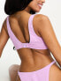 Фото #2 товара Peek & Beau Fuller Bust Exclusive underwire bikini top in lilac