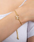 ფოტო #4 პროდუქტის Women's Crystal Butterfly Bolo Adjustable Bracelet