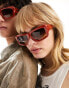 Фото #3 товара AJ Morgan chunky sunglasses in rust