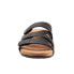 Фото #3 товара Softwalk Blythe S2103-001 Womens Black Leather Slides Sandals Shoes 5